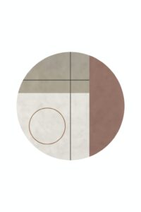Bauhaus Wool Silk Minimal 26 Circles