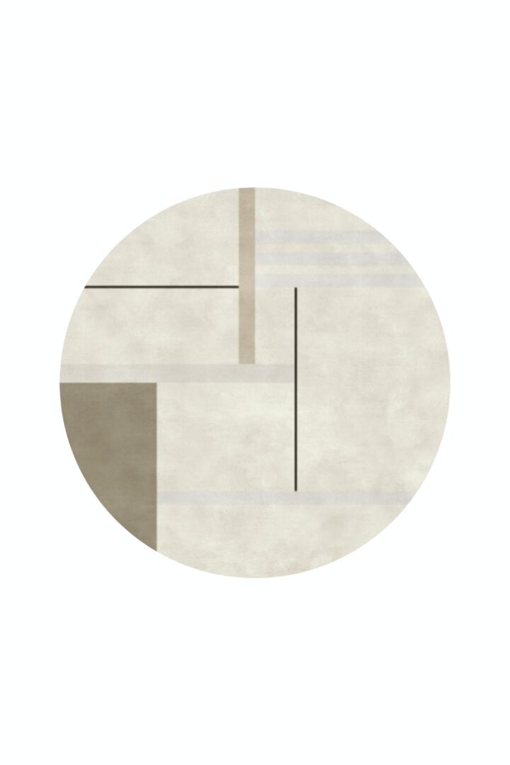 Bauhaus Wool Silk Lines 35 Circles