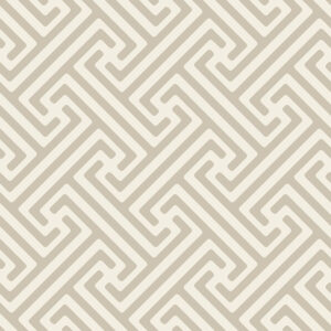 Lines and Geometrics locked in place tan